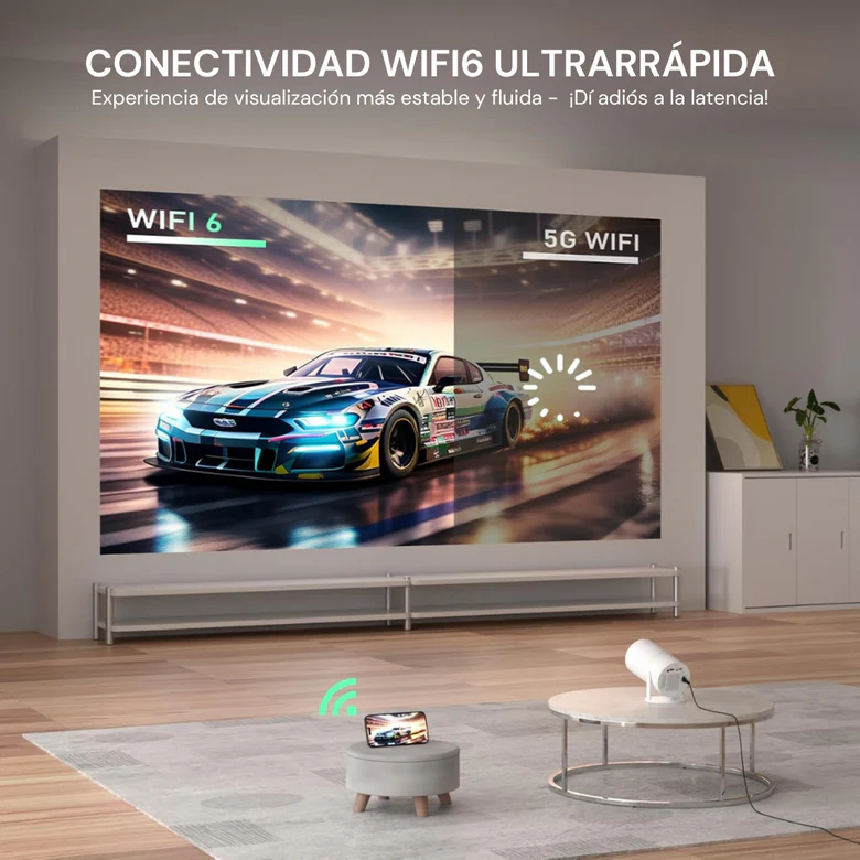 Proyector Full HD | Pelis, series y +10000 juegos en pantalla gigante